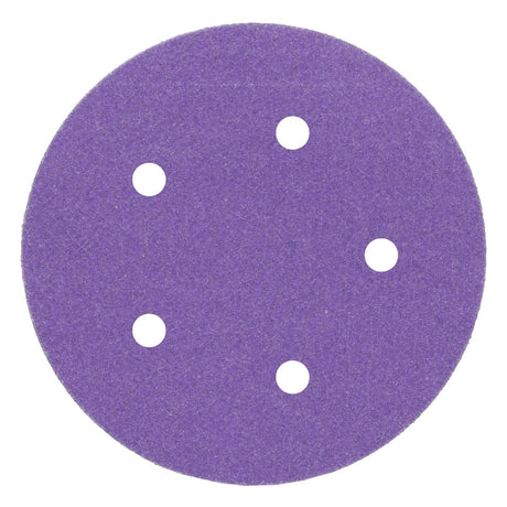 3M 732U Cubitron II Hookit Paper Disc, 120+ Grit, C-weight, Purple, 5 in x NH, 5HL, Die 500FH (7100044451) (250 Pack)