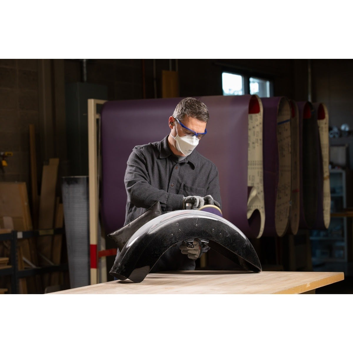 3M 732U Cubitron II Stikit Paper Disc, 80+ C-weight, 6 in x NH, 6HL, Linered w/Tab, Die 600HZ (7100044456) (2000 Pack) - 7