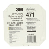3M 471 Vinyl Tape, Red, 0.75 in x 36 yd, 5.2 mil (7100044624) (48 Pack) - 8