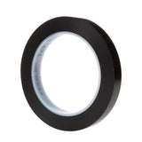 3M 471 Vinyl Tape, Black, 1/4 in x 36 yd, 5.2 mil Roll for Floor Marking (7100044628) (144Pack) - 3