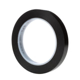 3M 471 Vinyl Tape, Black, 1/2 in x 36 yd, 5.2 mil (7100044629) (72 Pack) - 2