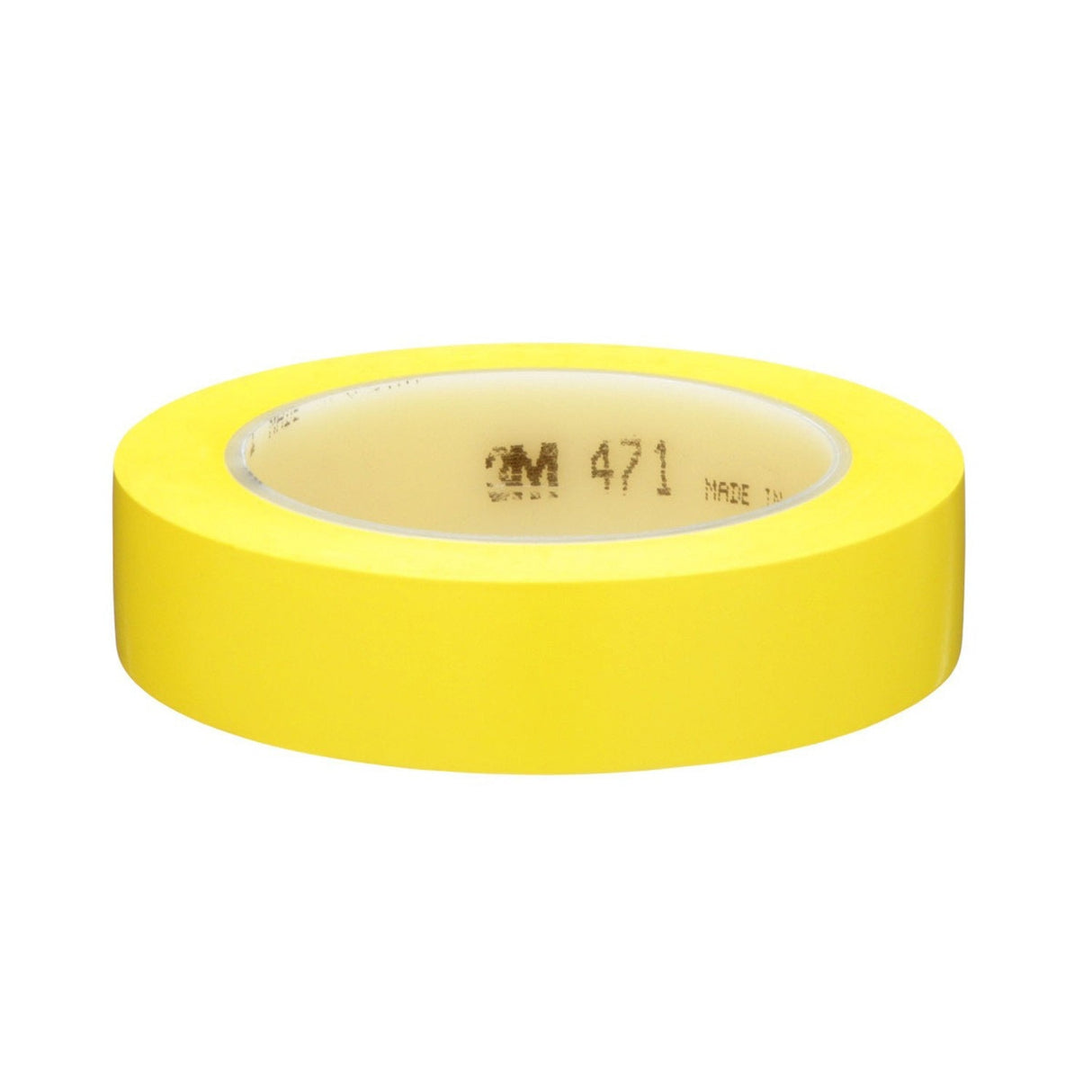 3M 471 Vinyl Tape, Yellow, 1 in x 36 yd, 5.2 mil, Roll (471 IW) (7100044642) (36 Pack) - 3