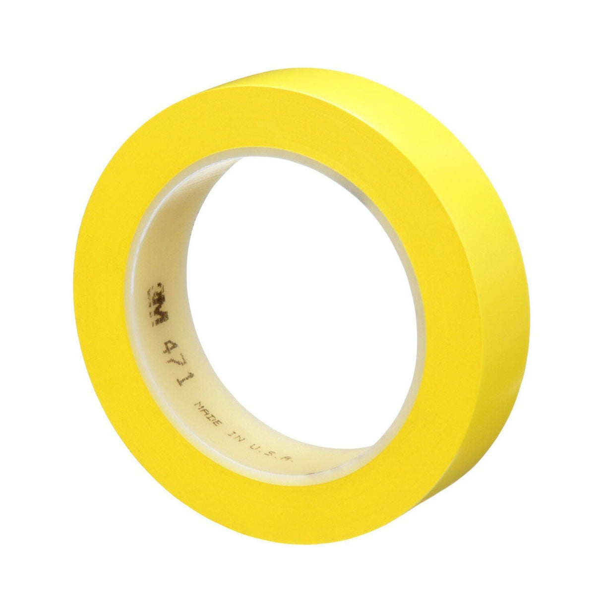 3M 471 Vinyl Tape, Yellow, 1 in x 36 yd, 5.2 mil, Roll (471 IW) (7100044642) (36 Pack) - 4