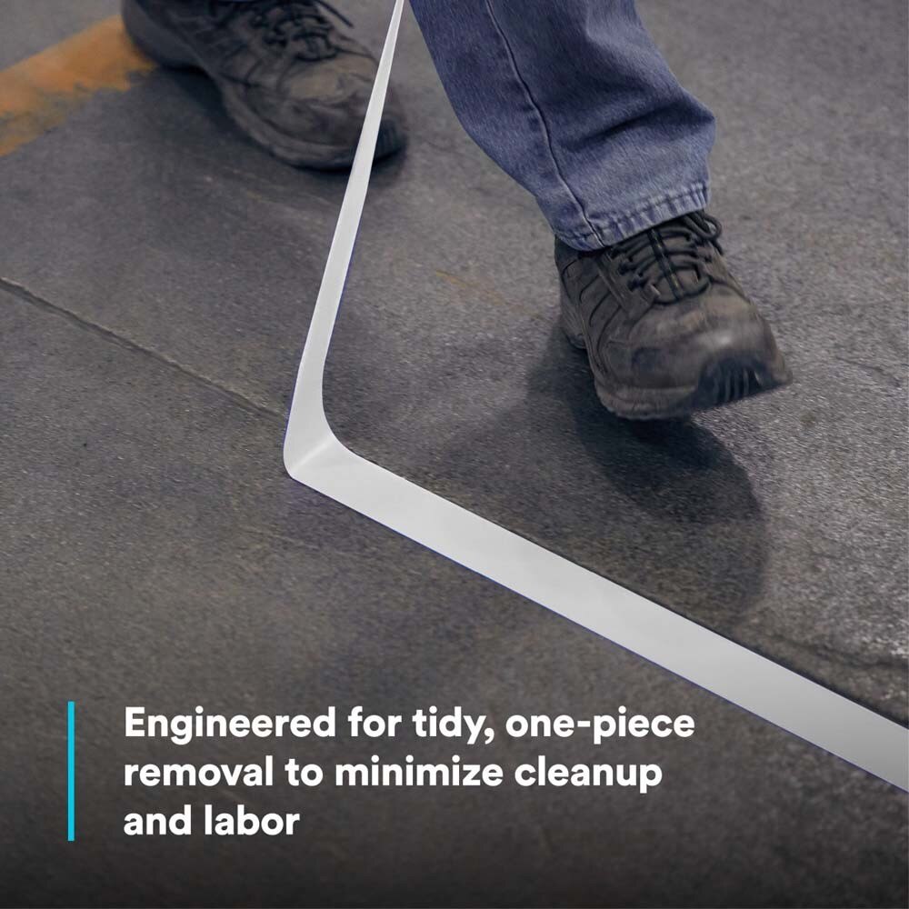 3M 7100044643 Vinyl Tape 471, White, 3/4 in x 36 yd, 5.2 mil - 6