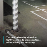 3M 7100044643 Vinyl Tape 471, White, 3/4 in x 36 yd, 5.2 mil - 7