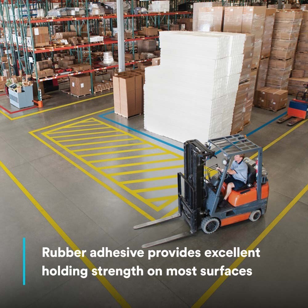 3M 7100044643 Vinyl Tape 471, White, 3/4 in x 36 yd, 5.2 mil - 8