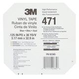 3M 471 Vinyl Tape, Blue, 1/8 in x 36 yd, 5.2 mil (36405) (7100044649) (12 Pack) - 10