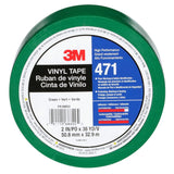 3M 471 Vinyl Tape, Green, 2 in x 36 yd, 5.2 mil Floor Marking Tape (7100044652) (24 Pack)