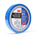 3M 471 Vinyl Tape, Blue, 3/4 in x 36 yd, 5.2 mil (7100044653) (48 Pack) - 4