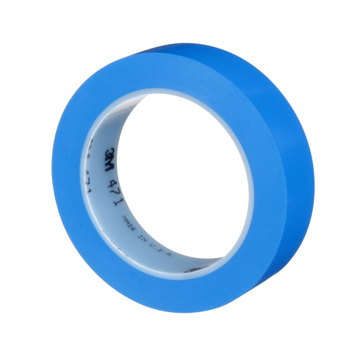 3M 471 Vinyl Tape, Blue, 1 in x 36 yd, 5.2 mil (68847) (7100044654) (36 Pack) - 5