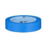 3M 471 Vinyl Tape, Blue, 1 in x 36 yd, 5.2 mil (68847) (7100044654) (36 Pack) - 6