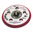 3M 20442 05655 Stikit D/F Low Profile Disc Pad Back-up Pad, PSA, Firm, Red, 5 in x 3/8 in, 5/16-24 External (7100044784) (10 Pack)