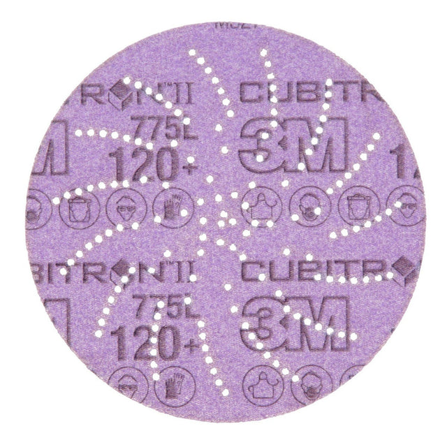3M 775L Xtract Cubitron II Film Disc , 120+, 5 in, Die 500LG (7100045071) (250 Pack)