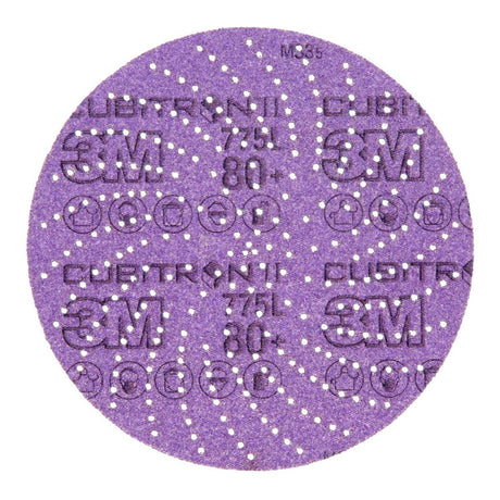 3M 775L Xtract Hookit Film Disc, 80+, Purple, 5 in (7100045072) (250 Pack)