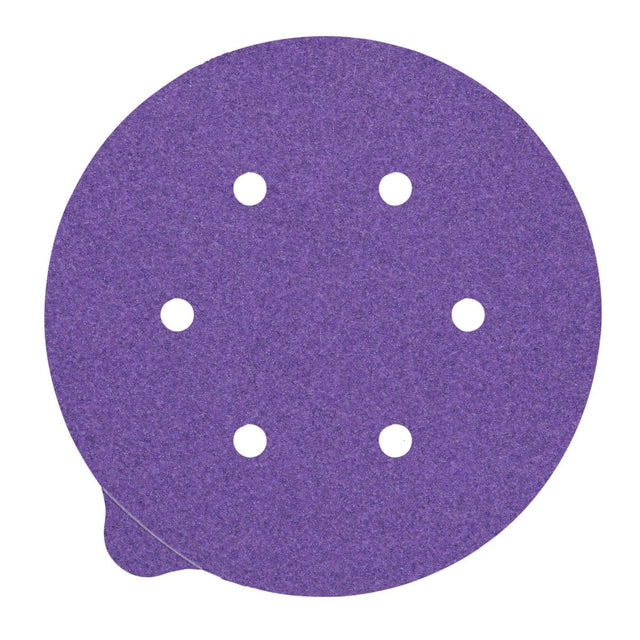 3M 732U Cubitron II Stikit Paper Disc, 120+ C-weight, 6 in x NH, 6HL, Linered w/Tab, Die 600HZ (7100045075) (2000 Pack)