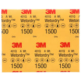 3M 401Q 02032 Wetordry Abrasive Sheet, SiC 1500 Grit, Black, Wet/Dry, 9 in x 11 in (7100045849) (250 Pack) - 6