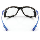 3M VC220AF Virtua Safety Glasses with Readers 2.0 Diopter Anti Fog Anti Scratch Clear Lens Light Blue Temples Removable Foam Gasket Cord Control System (7100046672) (20 Pack) - 3
