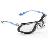 3M VC225AF Virtua CCS Safety Glasses with Readers 2.5 Diopter, ANSI Z87, Anti-Fog, Clear Lens, Blue Temples, Removable Foam Gasket (7100046673) (20 Pack) - 2