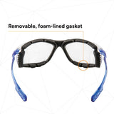 3M VC225AF Virtua CCS Safety Glasses with Readers 2.5 Diopter, ANSI Z87, Anti-Fog, Clear Lens, Blue Temples, Removable Foam Gasket (7100046673) (20 Pack) - 9
