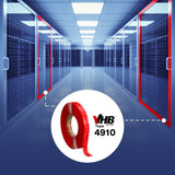 3M VHB Heavy Duty Mounting Tape 4910, Clear, 3/4 in x 15 yd, 40 mil (4910) (7100047923) (12 Pack) - 9