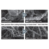 3M PO-RL Scotch-Brite 7448 PRO Abrasive Roll, SiC Ultra Fine, Gray, 6 in x 30 ft (7100048239) (8 Pack) - 2