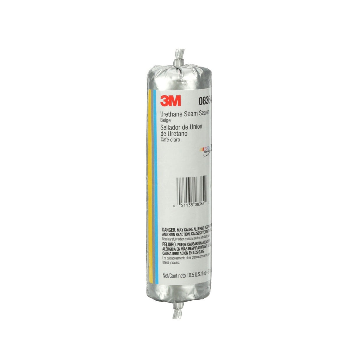 3M 08364 Urethane Seam Sealer, Beige, High Solids, Permanently Flexible, 310 mL/10.5 oz Foil Pack (7100049259) (6 Pack) - 5