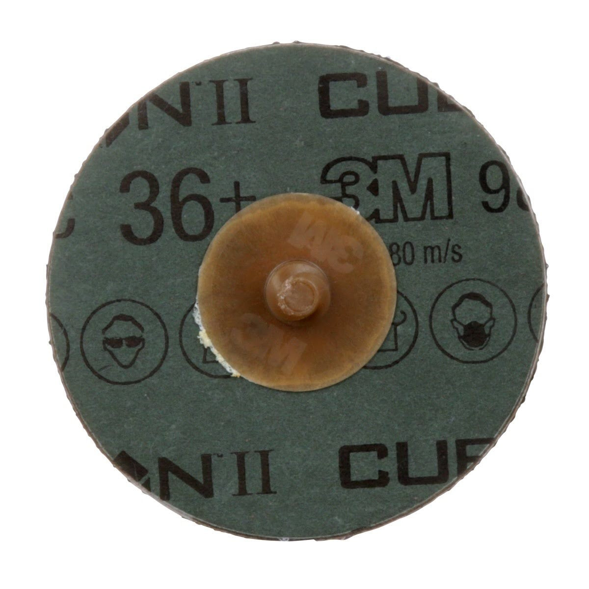 3M 987C Cubitron II Roloc Fibre Disc, TR, 36+, Orange, 3 in, Die R300V (7100050304) (200 Pack) - 2