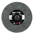 3M DP-UW Scotch-Brite Deburr and Finish PRO Unitized Wheel, Center Hole, Ceramic, Medium+, Gray, 3 in x 1/4 in x 1/4 in (7100053419) (40 Pack)