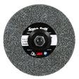 3M DP-UW Scotch-Brite Deburr and Finish PRO Unitized Wheel, Center Hole, Ceramic, Medium+, Gray, 3 in x 1/4 in x 1/4 in (7100053419) (40 Pack)