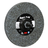 3M DP-UW Scotch-Brite Deburr and Finish PRO Unitized Wheel, Center Hole, Ceramic, Medium+, Gray, 3 in x 1/4 in x 1/4 in (7100053419) (40 Pack) - 3