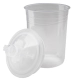 3M 16114 PPS Paint Spray Gun Cup Lids and Liners Kit, Mini, 6 fl oz, 200 Micron Filter, 50 Disposable Lids and Liners, 20 Sealing Plugs (7100054606) - 3