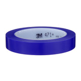 3M 471+ Vinyl Tape, Indigo, 3/4 in x 36 yd, 5.2 mil (PN06409) (7100055259) (12 Pack)