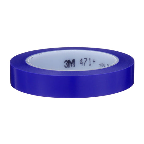 3M 471+ Vinyl Tape, Indigo, 3/4 in x 36 yd, 5.2 mil (PN06409) (7100055259) (12 Pack)