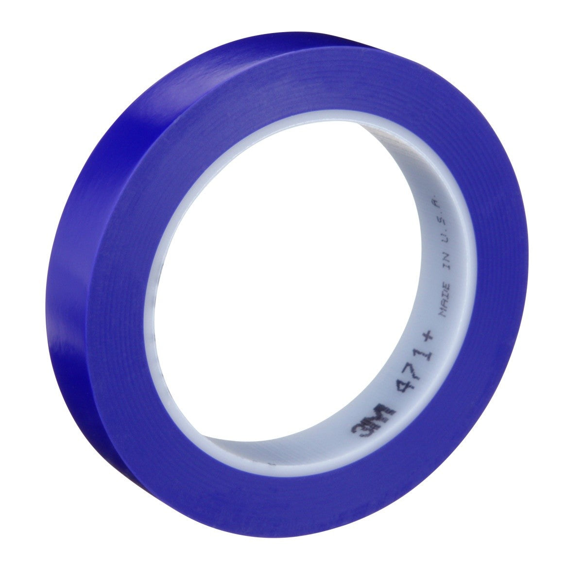 3M 471+ Vinyl Tape, Indigo, 3/4 in x 36 yd, 5.2 mil (PN06409) (7100055259) (12 Pack) - 2