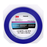 3M 471+ Vinyl Tape 1/2 in x 36 yd Indigo Fine Line Paint Masking Striping Color Separation (7100056217) (12 Pack) - 3
