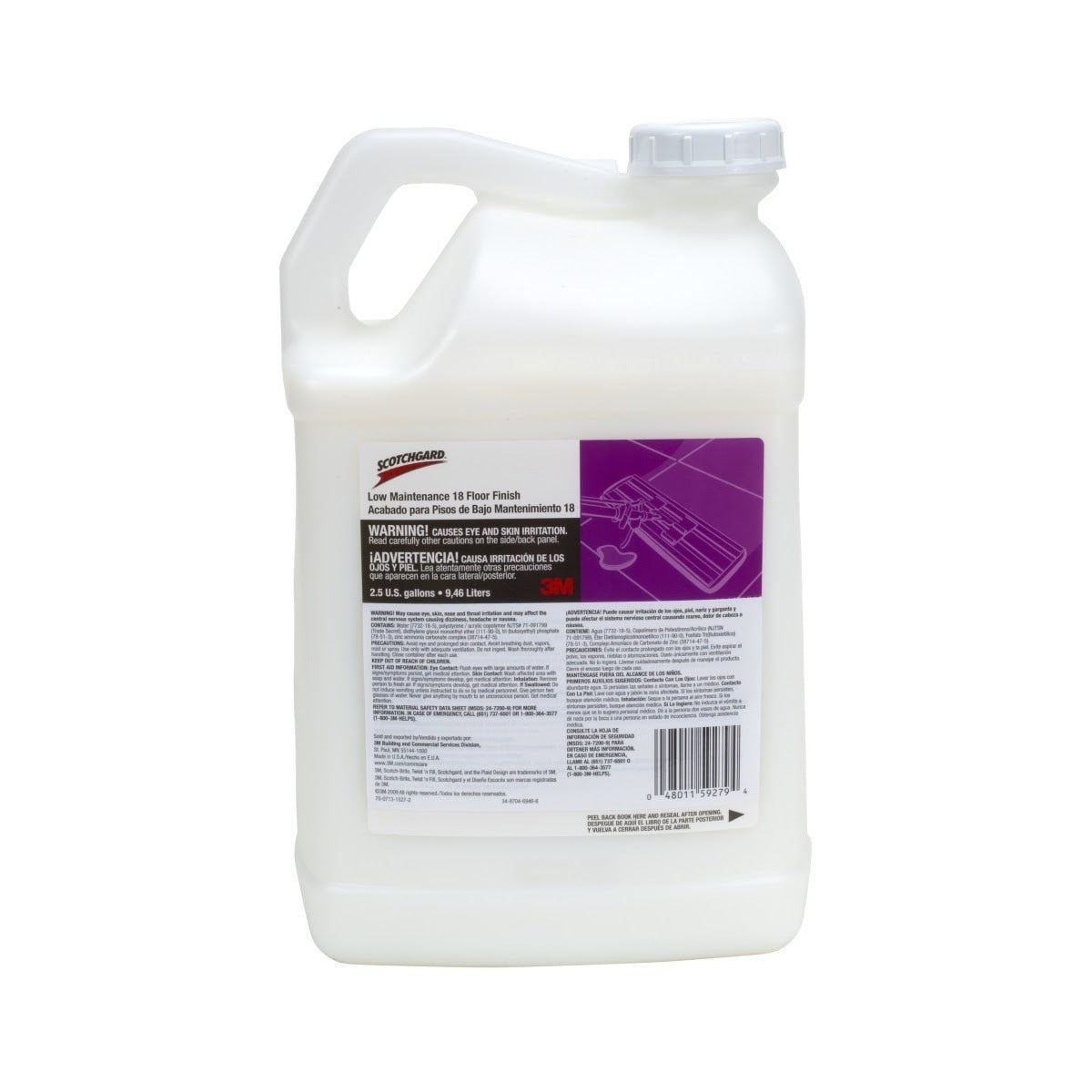 3M Scotchgard Low Maintenance Floor Finish 18, 2.5 Gallon (7100059228) (2 Pack)
