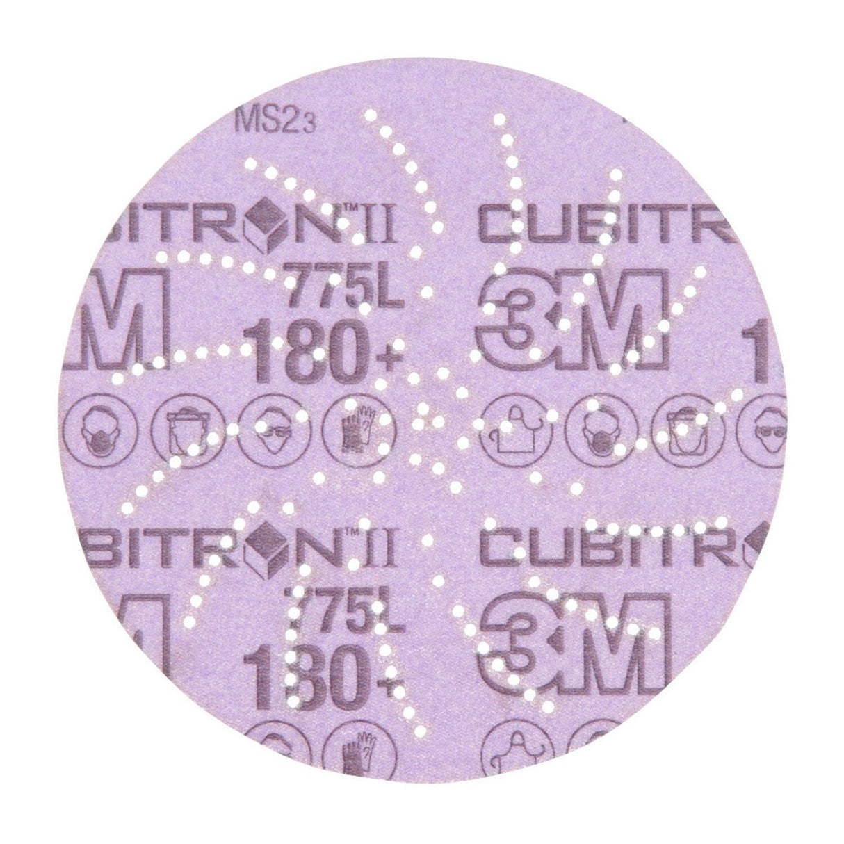 3M 775L Xtract Cubitron II Film Disc 180+ 5 in Die 500LG (7100064177) (50 Pack)