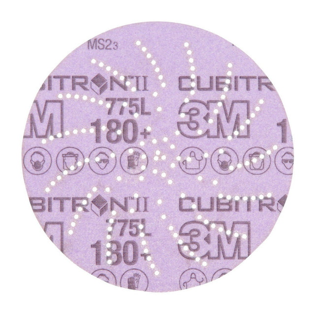 3M 775L Xtract Cubitron II Film Disc 180+ 5 in Die 500LG (7100064177) (50 Pack)