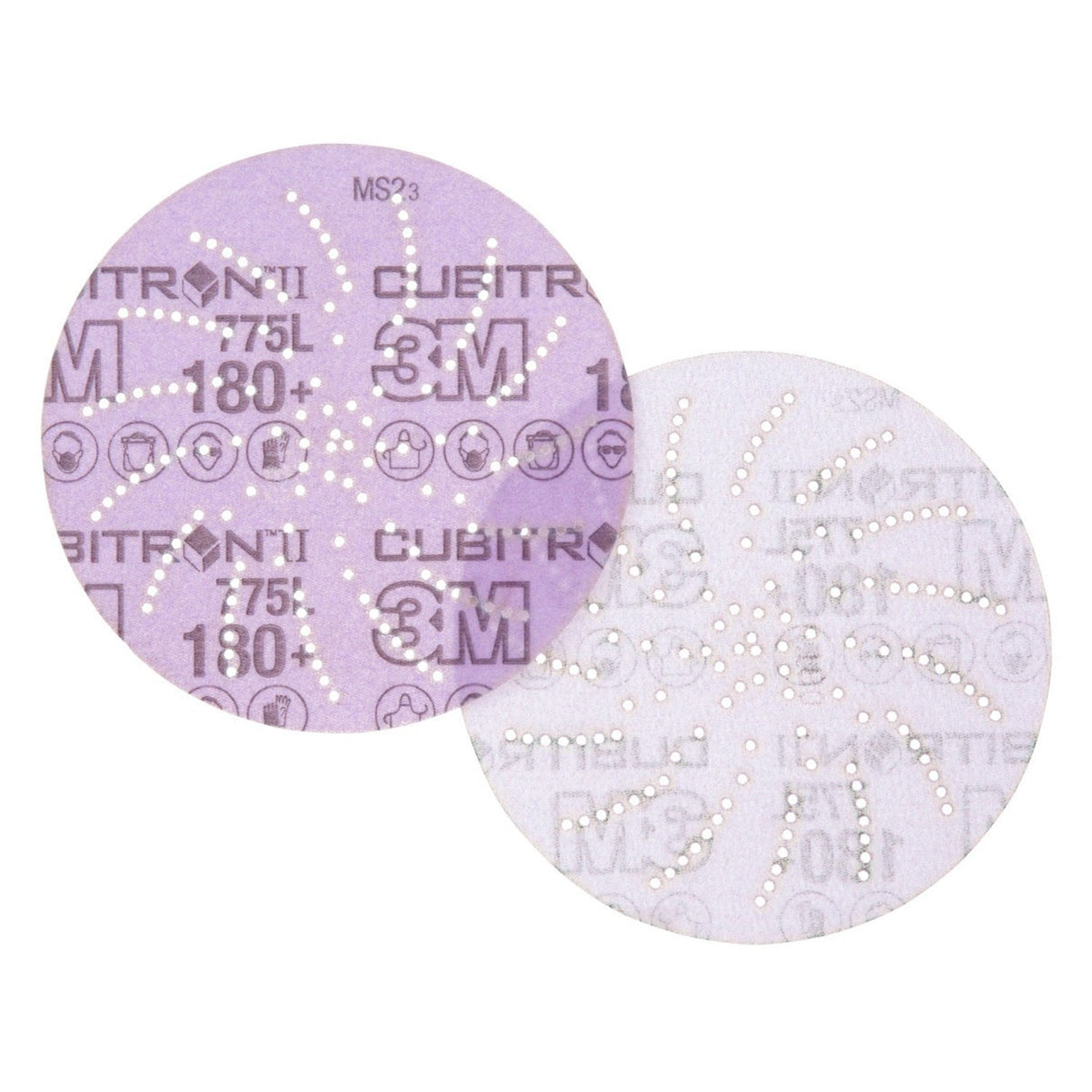 3M 775L Xtract Cubitron II Film Disc 180+ 5 in Die 500LG (7100064177) (250 Pack) - 2