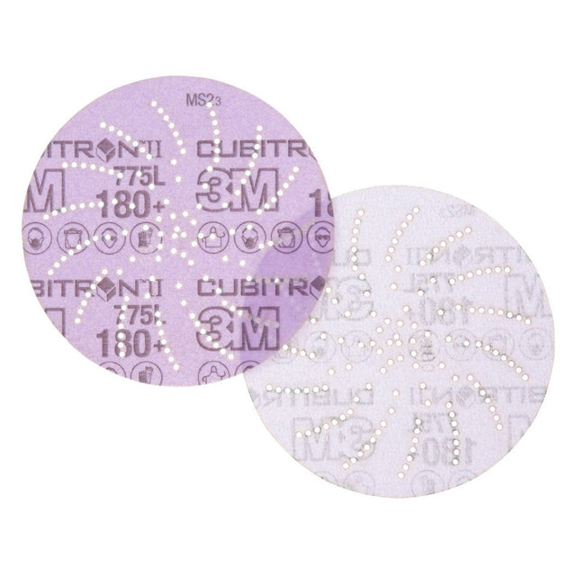 3M 775L Xtract Cubitron II Film Disc 180+ 5 in Die 500LG (7100064177) (50 Pack) - 2
