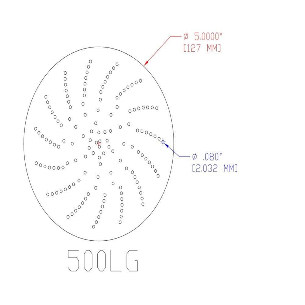 3M 7100064177 Xtract Cubitron II Film Disc 775L 180+ 5 in Die 500LG (50 Pack) - 4