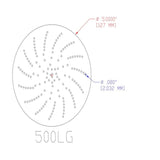 3M 7100064177 Xtract Cubitron II Film Disc 775L 180+ 5 in Die 500LG (50 Pack) - 4