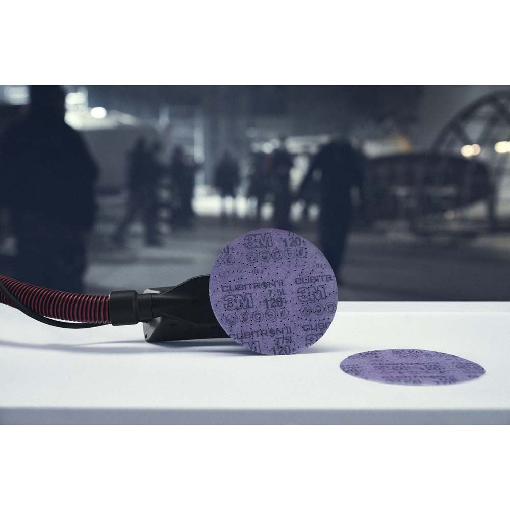 3M 7100064270 Xtract Cubitron II Film Disc 775L 220+ 5 in Die 500LG (50 Pack) - 6