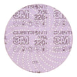 3M 775L Xtract Hookit Cubitron II Film Disc, 220+, Purple, 6 in, 600LG Multi-Hole (7100064271) (250 Pack)