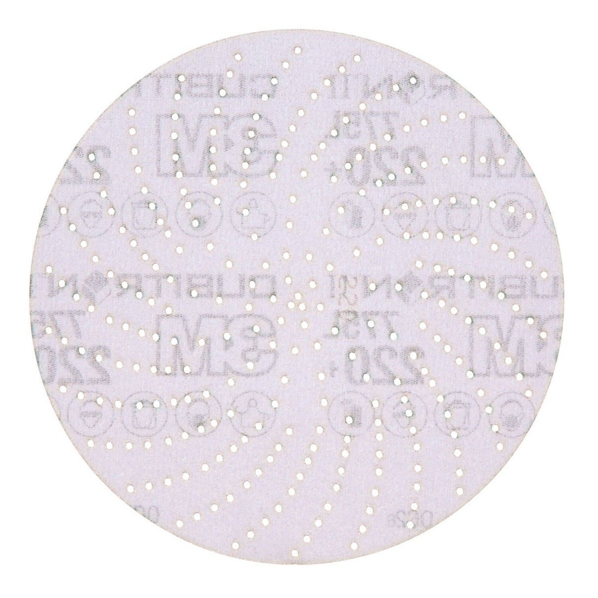 3M 775L Xtract Hookit Cubitron II Film Disc, 220+, Purple, 6 in, 600LG Multi-Hole (7100064271) (250 Pack) - 3