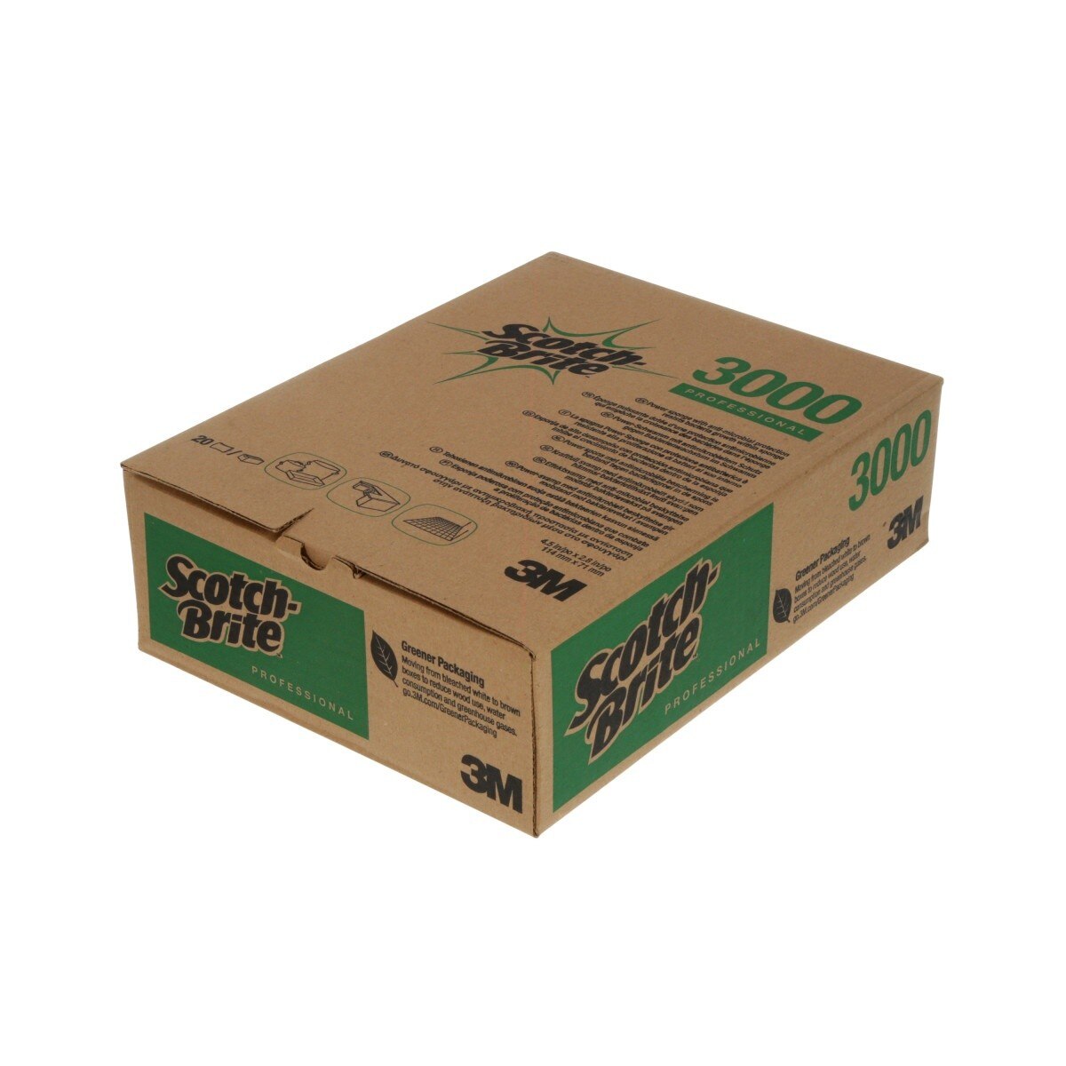 3M Scotch-Brite Power Sponge 3000 Non Scratch Scrub Sponge, 4.5 in x 2.8 in (7100064740) (20 Pack) - 8