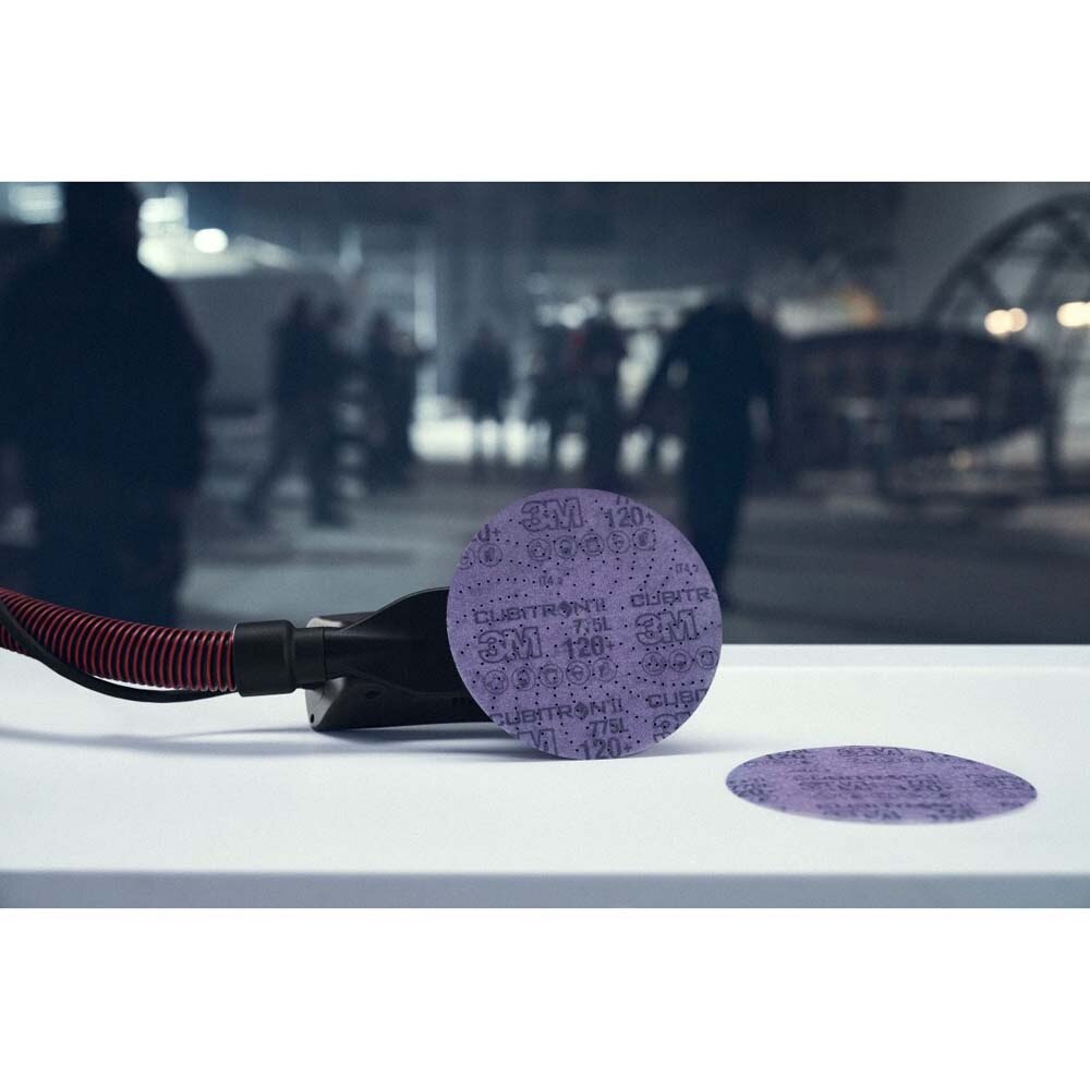 3M 7100065918 Xtract Cubitron II Hookit Clean Sanding Film Disc 775L, 150+ Grit, 6 in. Hook-and-Loop for Paint Prep, Removal, Sanding, Refining, Blending, Featheredge (50 Pack) - 5