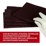 3M 7447 Scotch-Brite General Purpose Hand Pad, Very Fine, Aluminum Oxide, Maroon, 6 in x 9 in, Surface Preparation, Scuffing, Blending, Cleaning (7100066382) (4000 Pack) - 7