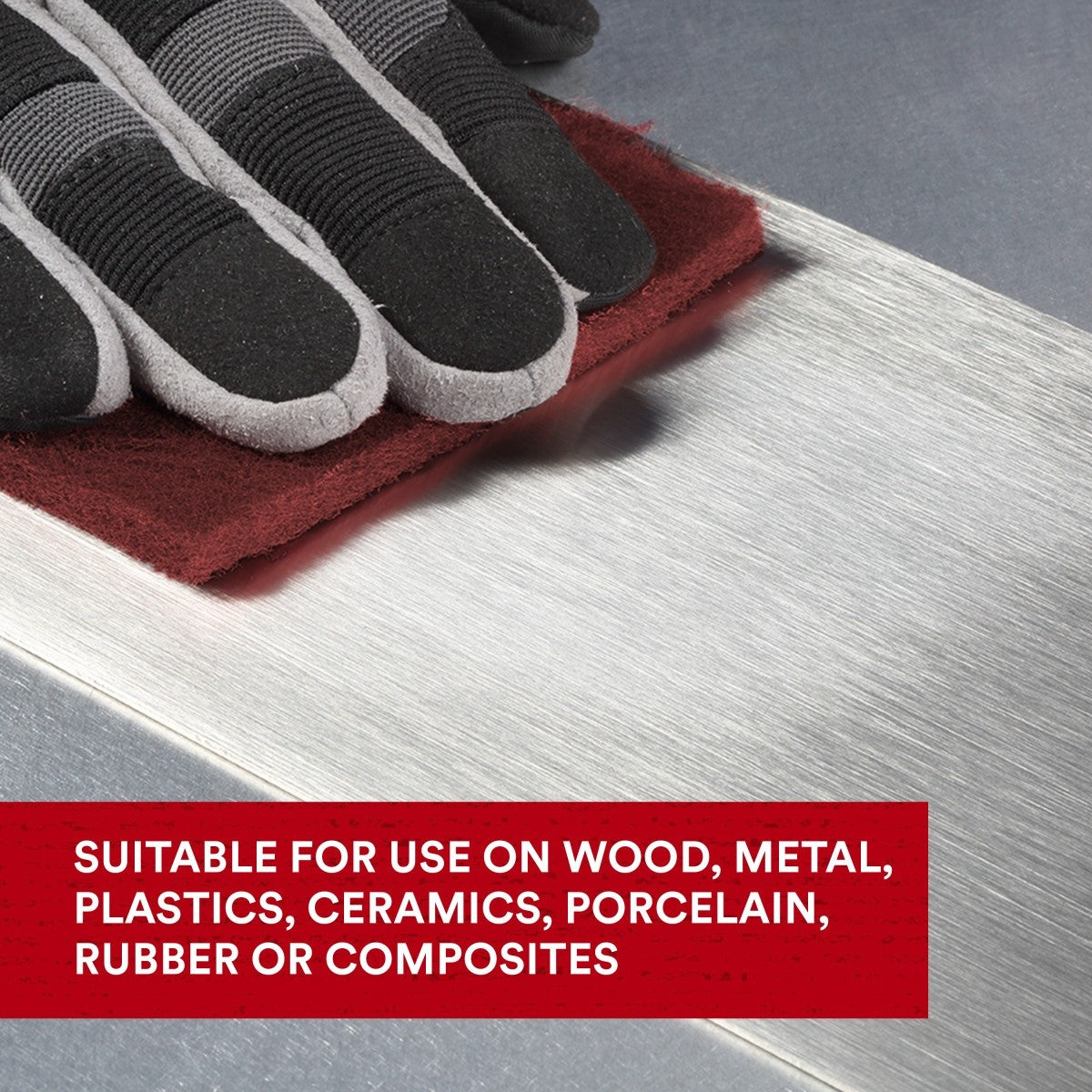 3M 7447 Scotch-Brite General Purpose Hand Pad, Very Fine, Aluminum Oxide, Maroon, 6 in x 9 in, Surface Preparation, Scuffing, Blending, Cleaning (7100066382) (4000 Pack) - 8