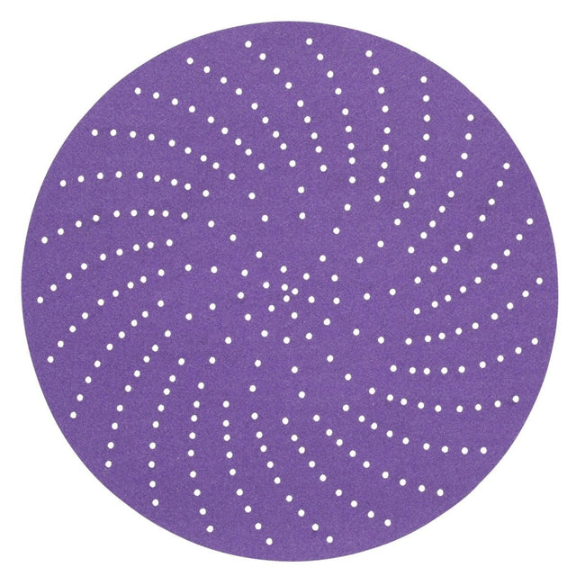3M 732U Cubitron II Hookit Paper Disc, 220+ Grit, C-Weight, Purple, 6 in x NH, Die 600LG (7100066702) (250 Pack)